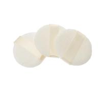 HONITANO 3 Pcs Short Plush Powder Puff Ultra Soft Fluffy Talcum and Foundation Applicator for Body Makeup with Comfortable Satin Band
