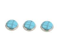 HONITANO 3 Pcs Sky Blue Trumpet Button Covers Small Musical Instrument Buckles Replacement for Cornet Accessories