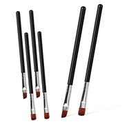 HONITANO 3-Piece Eyebrow Brush Set Angled Flat Brushes for Makeup Application for Eyebrow Eyeliner and Eyeshadow Travel-Friendly Cosmetic Tools