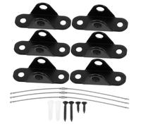 HONITANO 3 Sets Safety Furniture Anchors Set Black Secure Straps Tip Home Protection for Cabinets Dressers Tv Stability Earthquake and Climbing Prevention