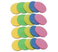 HONITANO 30 pcs Round Compressed Facial Sponges Makeup Removing Face Pads Natural Wood Pulp Cotton Soft Lightweight for Travel and Daily Cleansing