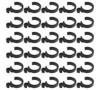 HONITANO 30pcs Brake Line Holder Clip - Cable Clamp for Rollator Walker Spare Parts - Plastic Wire Clip Fixers for Wheelchair Accessories - Fit 25mm Tube