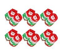 HONITANO 30Pcs Christmas Candy Boxes Set with Strap Red and Green Candy Wrapping Boxes for Holiday Treats Star Bell Santa Tree Snowman Designs Storage for Christmas Party