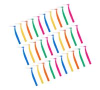 HONITANO 30pcs Colored Interdental Toothbrush for Oral Cleaning for Braces Wisdom Teeth and Tight Spaces Portable Lightweight Hygiene Tools