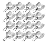 HONITANO 30pcs Curtain Track Pulley Rollers Window Curtain Rail Gliders Smooth Sliding Track Rollers Bulk for Ceiling and Wall-Mounted