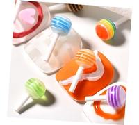 HONITANO 30Pcs Mixed Color Nail Decorative Lollipop DIY Manicure Accessory Kit for Professional Salon and Personal Nail Art Mini Candy Charms for Charming Elegant Designs