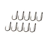 HONITANO 30pcs Portable Spring Fishing Hooks Durable Lightweight Fishhooks for Adult Outdoor Fishing Tackle Practical Tool for Trout Pike Sea Lure Anglers