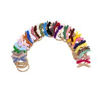 HONITANO 32pcs Girl Elastic Headbands with Soft Fluffy Bowknot Stretchy Hair Accessories for Newborns Hairbands for Photoshoots and Daily Wear