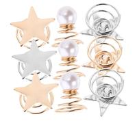 HONITANO 36pcs Spiral Star Hair Clips for Thin Hair Swirl Coil Clips Secure Hold Stylish Pearl Gold Silver Mix