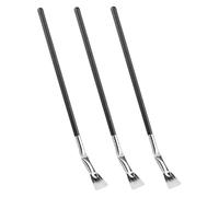 HONITANO 3pcs Angled Mascara Fan Brushes for Precise Lash Extension Application Soft Shedding-resistant Bristles Black Eyelash Makeup Tools for Women for Long-term Use