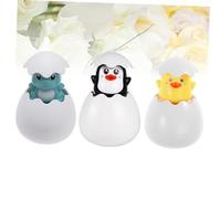 HONITANO 3pcs Bath Sprinkling Water Eggs Floating Bath for Penguin Dinosaur Duck Random Colors Safe Smooth Surface Bathing Fun Random Color