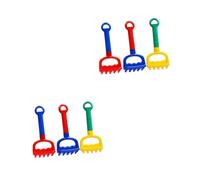 HONITANO 3Pcs Beach Sand Rake Set for, Colorful Yellow Red Blue Plastic Sand Pit Accessories for Outdoor Play