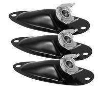 HONITANO 3pcs Boat Style Guitar Output Jack Socket Plates for Electric Guitar Plate Pickup Connection Efficient and Secure Musical Instrument Accessories