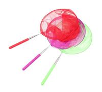 HONITANO 3pcs Colorful Extendable Fishing Nets Lightweight Retractable Insect Net for Outdoor Garden Activities and Nature Exploration