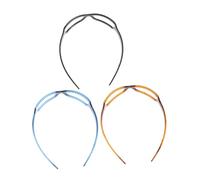 HONITANO 3pcs Creative Artistic Glasses Headbands for Women Lightweight Oxford Face Washing Headdress in Black Blue Brown Stylish Daily Hair Accessories gift for for for for for for