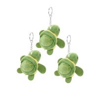HONITANO 3pcs Cute Turtle Plush Keychain Adorable Mini Sea Turtle Stuffed Animal Pendants for Backpack Car Decorations Small Hanging Animal Charms