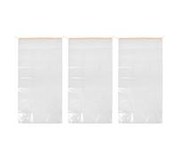 HONITANO 3PCS Electric Guitar Dust Cover: Clear Guitar Case Cover Bag - 49.6" X 23.6" Drawstring Plastic Storage Bag for Electric Acoustic Bass