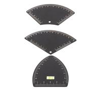 HONITANO 3pcs Eyebrow Ruler Kit Portable Precise Eyebrow Mapping Tool with Reusable Templates for Women Professional Brow Positioning Measuring Tool for Travel and Daily Makeup