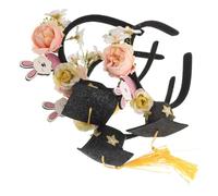HONITANO 3pcs Graduation Cap Headband Mini Doctoral Hat Headband for Kindergarten Graduation Party Photo Props Preschool Dress