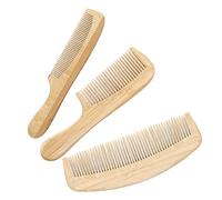 HONITANO 3pcs Long Bamboo and Comb Portable Massage Fine Tooth Comb for Women Hair Care Decorative Bamboo Hair