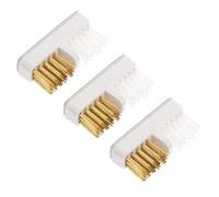 HONITANO 3PCS Manicure Copper Wire Cleaning Brush for Electric Nail Drill Reusable Nail Grinding Head Polish Dust Removal Tool for Salon and Home DIY