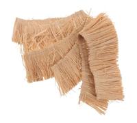 HONITANO 3pcs Miniature Thatched Roof 3x20cm Synthetic Thatch Fringe for Dollhouse Roofing, Farmhouse Model Roofing Craft Supplies, Artificial Grass Roof Mat for DIY Architectural Models