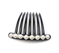 HONITANO 3pcs Non Slip Pearl Hair Combs with Crystal Rhinestones Elegant Bridal Hair Accessories for Women and Decorative Wedding Hairpins for Dinners and Parties