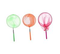 HONITANO 3pcs Portable Telescopic Butterfly Nets for Retractable Insect Catching Nets Orange Green and Purple for Outdoor Exploration and Fishing Activities