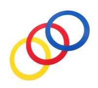 HONITANO 3pcs Professional Acrobatic Show Rings Lightweight Throwing Ring Props for Circus Juggling Practice Hand Tossing Equipment Enhances Coordination and Visual Appeal