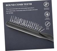 HONITANO 3pcs Rat Tail Hair Brush for Women Wig Care with Pointed Handle for Sectioning Detangling Comb with Standard-spaced Teeth for Braiding Coloring and Hair Oil Distribution