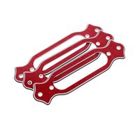 HONITANO 3pcs Red Plastic Guitar Pickup Rings for Acoustic Guitar with Single Coil Design, Easy Installation and Tonal Clarity, Stylish Accessories for Different Occasions and Travel