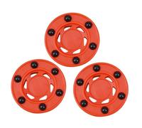 HONITANO 3pcs Roller Hockey Game Puck for Indoor Outdoor Use Training Pucks with Smooth Glide for Practicing Flat Hardness Accurate Shots Suitable for Teams Clubs and Arenas