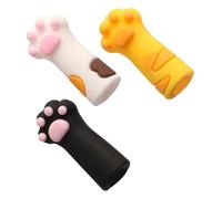 HONITANO 3pcs Silicone Nail Nipper Covers with Cute Cat Paw Design Flexible Protective Sleeves for Nail Cuticle Scissors Tweezers Sleeves for Manicure and Pedicure Tools