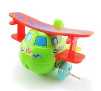 HONITANO 3pcs Wind-up Rotating Airplane for Cartoon Clockwork Flying Random Color for Boys and Educational Interaction Random Color