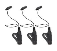 HONITANO 3pcs Wired Saxophone Microphone System Condenser Lavalier Lapel Mic for Tenor Alto Soprano Sax Instrument Pickup for Acoustic Electric Guitar Ukulele Replacement