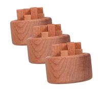 HONITANO 3pcs Wooden Essential Oil Diffuser Compact Natural Wood Aromatherapy Diffusers for Home Office Car Travel Yoga Reusable Sustainable Design for Spaces