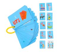 HONITANO 4 Boxes Thai Flash Cards 180pcs Early Educational for Vocabulary Builder Practical Learning Cards for Preschool Sight Word Development