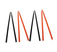 HONITANO 4 Pairs Maple Wood Drumsticks for Drummers Percussion Sticks with Orange and Black Finish Suitable for Drum Marching Snare Electric Drums for Practice and Performance