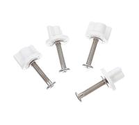 HONITANO 4 Pcs Stainless Steel Toilet Seat Fixing Bolts Screws Rust Replacement Fittings for Stable Toilet Seat Installation Maintenance