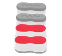 HONITANO 4 Pcs Toilet Seat Bumpers Replacement Kit Grey Raised Cushion Pads with Strong Adhesive for Noise Reduction Comfort Enhancement Suitable for Home Hotel and Public Bathrooms