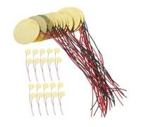 HONITANO 40pcs Piezo Disc Sensor with Leads 27mm Passive Piezo Sounder for Acoustic Instruments Guitar Drum Trigger Musical Instrument Accessories
