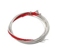 HONITANO 4Pcs Acoustic Bass Guitar Strings Set 4-String Bass Strings with Red Winding Accessories