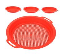 HONITANO 4PCS Beach Sand Sifters Portable Plastic Shell Sieve Treasure Hunting Tool for Boys Outdoor Sandbox and Interactive Fun