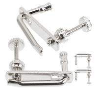 HONITANO 4pcs Chic Design Violin Fine Tuners Metal Violin String Hooks and Shoulder Rest