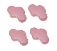 HONITANO 4pcs Cloud Shaped Ceramic Drawer Knobs Single Pull Handles for Cabinets Dressers Wardrobes Easy to Install Decorative Cupboard Door Hardware