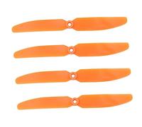 HONITANO 4pcs Direct Drive Rc Airplane Propellers Orange Hard Plastic Replacement Props for Park Fly Models Easy to Install