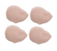 HONITANO 4pcs DIY Doll Heads for Makeup Practice and Craft Making Polished Mannequin Heads for Lash Training Versatile Replacement Doll Parts for Cosmetology Artists