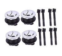 HONITANO 4pcs Dual Flush Toilet Tank Buttons Replacement with Durable Springs Easy to Install Toilet Pressing Valves for Smooth Surface Water Tank Accessories Random Color