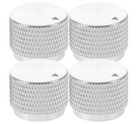 HONITANO 4pcs Electric Guitar Knobs: Aluminum Alloy Audio Control Knob for Speaker Amplifier - Potentiometer Replacement Part for Electronic Equipment