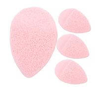 HONITANO 4pcs Facial Cleansing Sponges Set Reusable Exfoliator Pads for Makeup Removal and Deep Cleaning Soft Cellulose Sponge for Travel and Daily Use